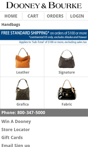 A showcase of mobile e-commerce 29 8