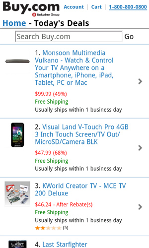 A showcase of mobile e-commerce 33 9