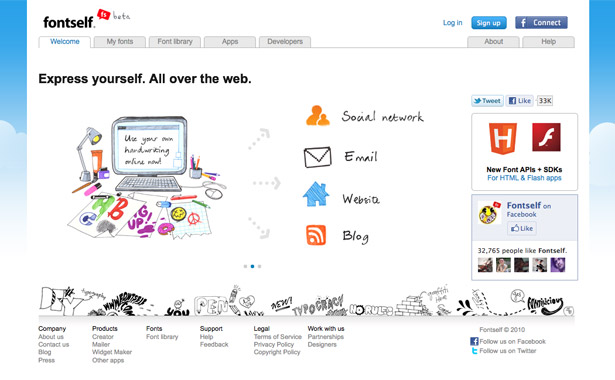 What’s new for web designers – May 2011 fontself