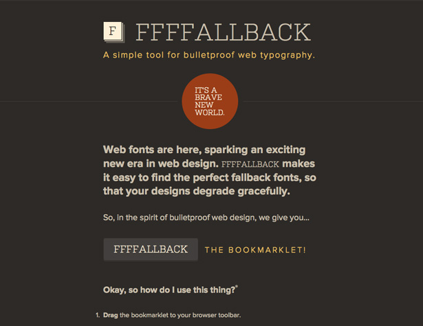 What’s new for web designers – May 2011 ffffallback