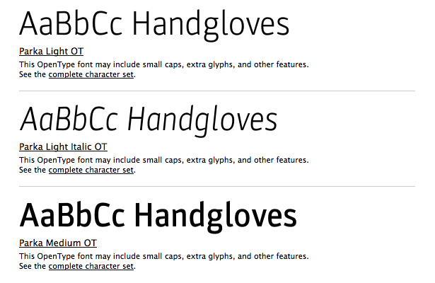 What’s new for web designers – May 2011 parka