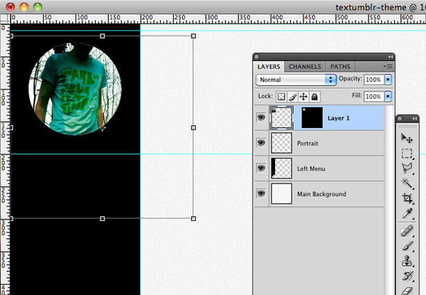 Design a forest inspired Tumblr theme in Photoshop 14 63