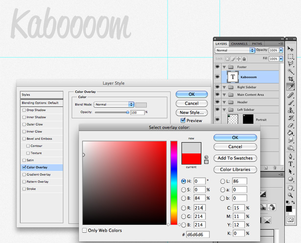 Design a forest inspired Tumblr theme in Photoshop 16 53
