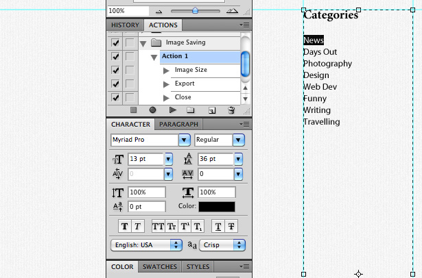 Design a forest inspired Tumblr theme in Photoshop 21 41