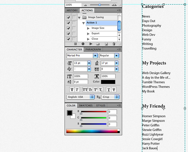 Design a forest inspired Tumblr theme in Photoshop 22 25