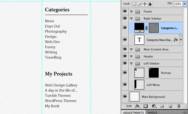 Design a forest inspired Tumblr theme in Photoshop 25 22