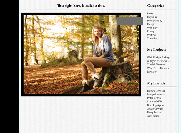 Design a forest inspired Tumblr theme in Photoshop 32 12
