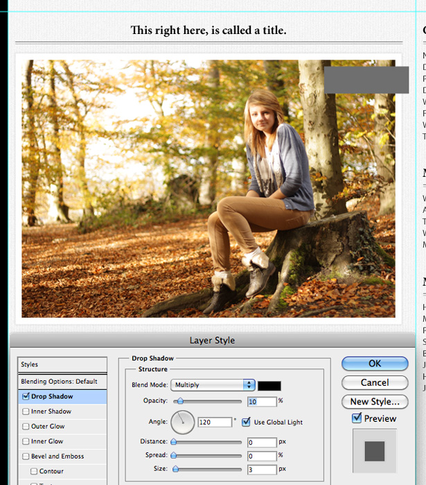 Design a forest inspired Tumblr theme in Photoshop 33 10