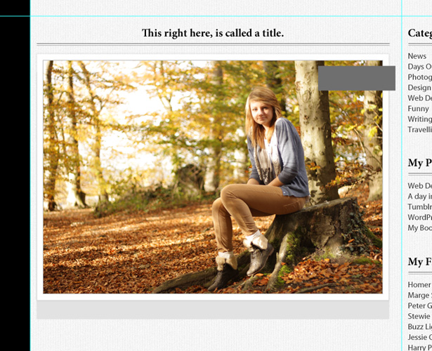 Design a forest inspired Tumblr theme in Photoshop 34 8