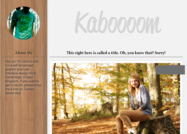 Design a forest inspired Tumblr theme in Photoshop 46 2