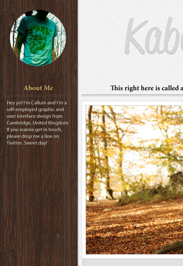 Design a forest inspired Tumblr theme in Photoshop 47 1