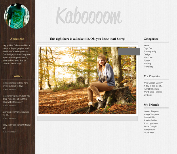 Design a forest inspired Tumblr theme in Photoshop 48 2