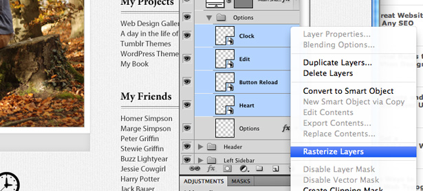 Design a forest inspired Tumblr theme in Photoshop 58 2