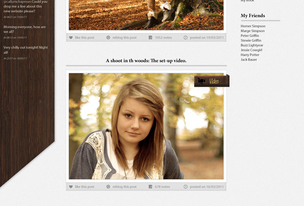 Design a forest inspired Tumblr theme in Photoshop 68