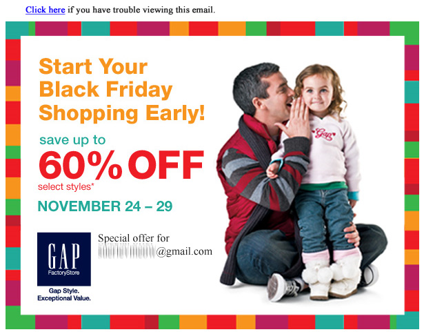 Do's and don'ts for designing email newsletters gap