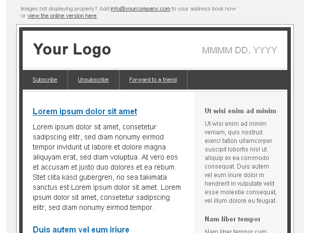 Do's and don'ts for designing email newsletters cakemail 1