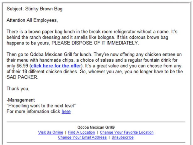 Do's and don'ts for designing email newsletters bag