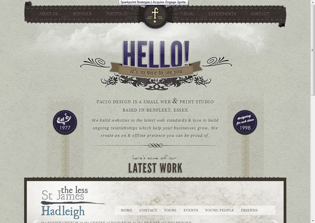 Traditional typography meets modern techniques faciodesign