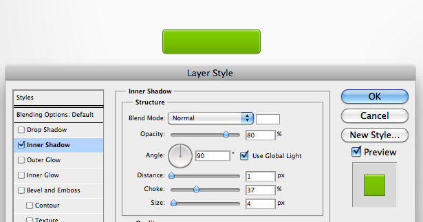 Common elements used in interface button design 4 4 1
