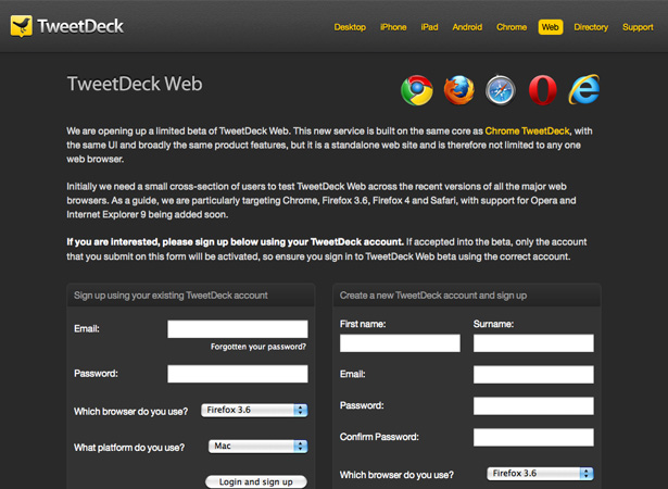 What's new for web designers - Apr 2011 tweetdeck