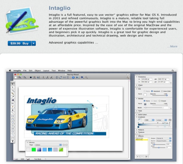 30+ Design Apps on the Mac App Store intaglio