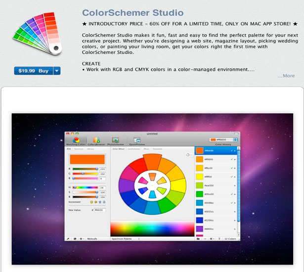 30+ Design Apps on the Mac App Store colorschemer