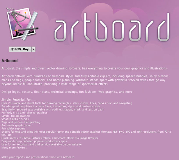 30+ Design Apps on the Mac App Store artboard 5