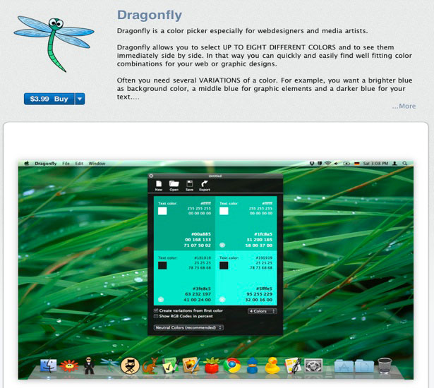 30+ Design Apps on the Mac App Store dragonfly 1