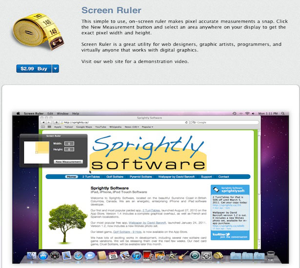 30+ Design Apps on the Mac App Store screenruler