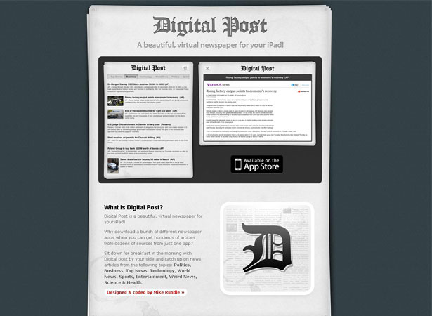 A Collection of Attractive Websites for iPad Applications flyosity