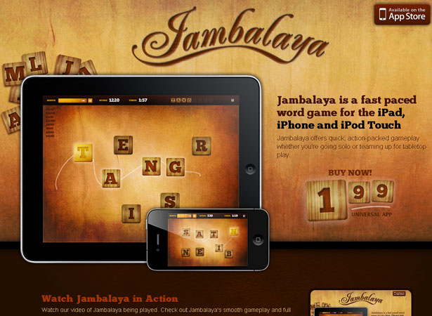 A Collection of Attractive Websites for iPad Applications playjambalaya