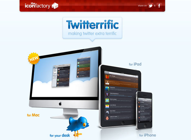 A Collection of Attractive Websites for iPad Applications twitterrific