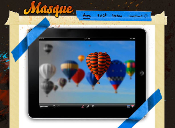 A Collection of Attractive Websites for iPad Applications masqueapp