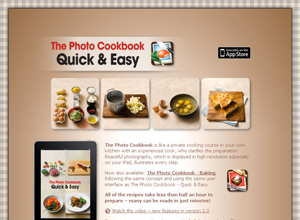 A Collection of Attractive Websites for iPad Applications thephotocookbook