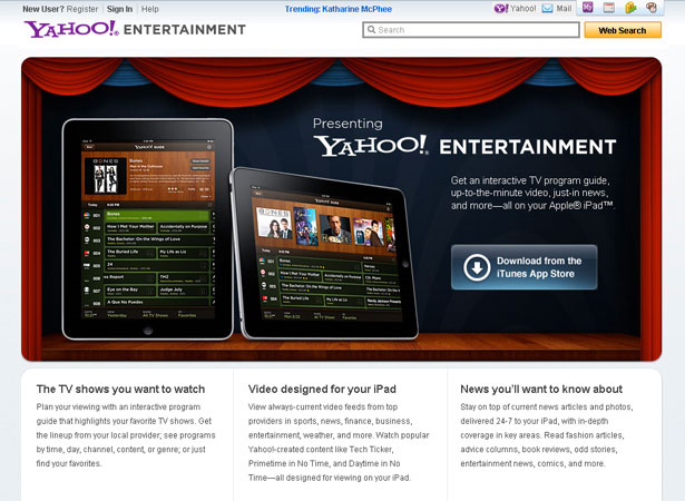 A Collection of Attractive Websites for iPad Applications entertainment