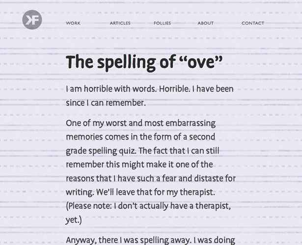 The Pros and Cons of Art-Directed Blogs kylefiedler thespellingofove