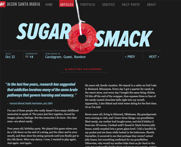 The Pros and Cons of Art-Directed Blogs jasonsantamaria sugarsmack