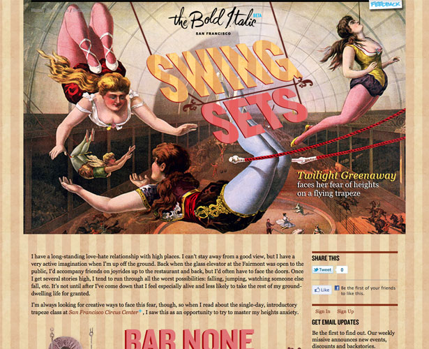 The Pros and Cons of Art-Directed Blogs thebolditalic swingsets