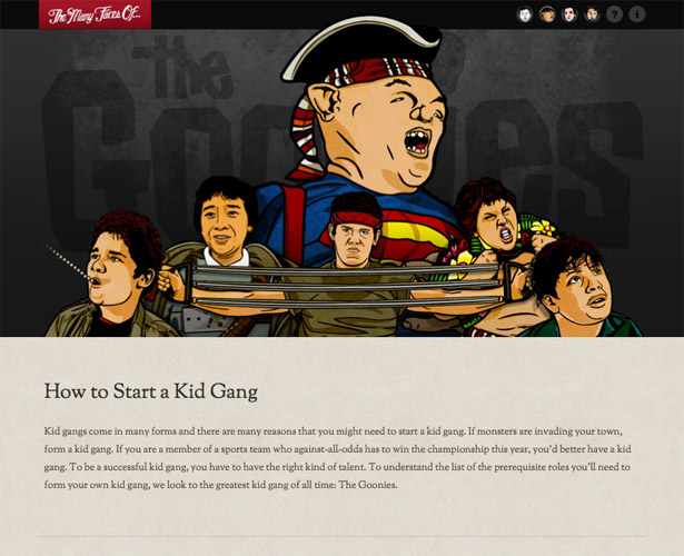 The Pros and Cons of Art-Directed Blogs themanyfacesof thegoonies