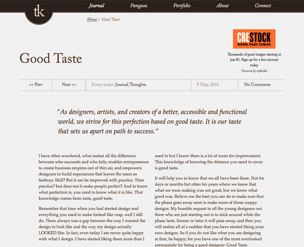 The Pros and Cons of Art-Directed Blogs tuhinkumar goodtaste