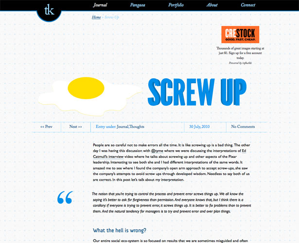 The Pros and Cons of Art-Directed Blogs tuhinkumar screwup