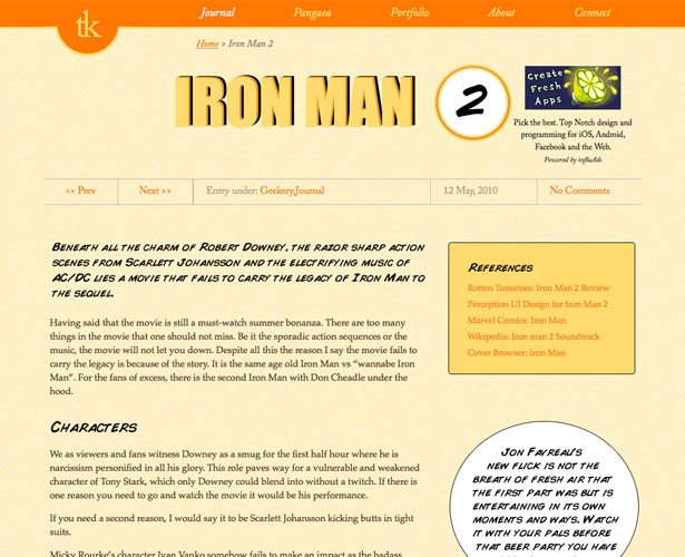 The Pros and Cons of Art-Directed Blogs tuhinkumar ironman2