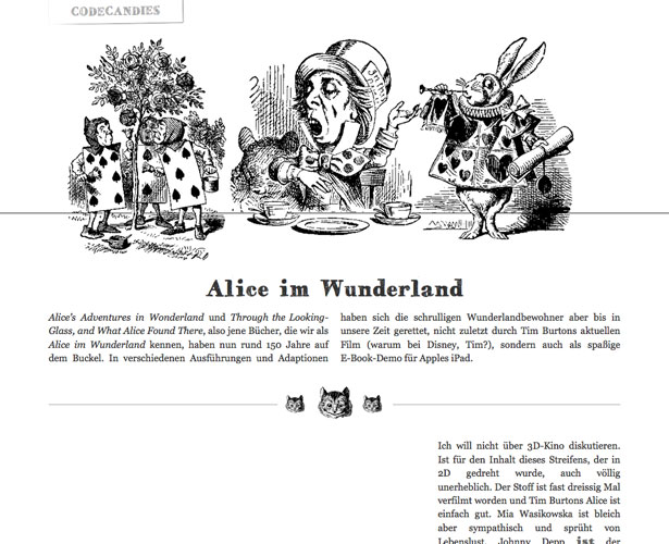 The Pros and Cons of Art-Directed Blogs codecandies aliceinwunderland