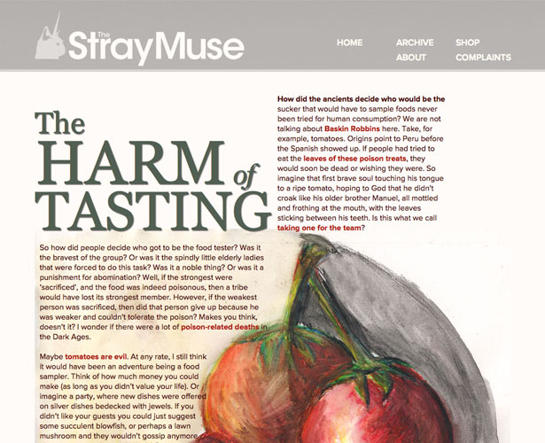 The Pros and Cons of Art-Directed Blogs thestraymuse theharmoftasting