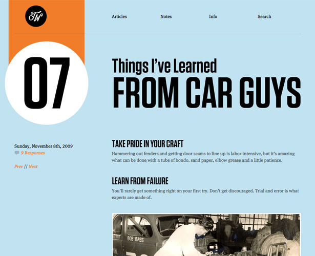 The Pros and Cons of Art-Directed Blogs trentwalton carguys