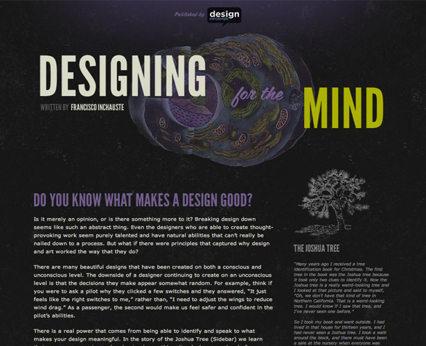 The Pros and Cons of Art-Directed Blogs designinformer mind