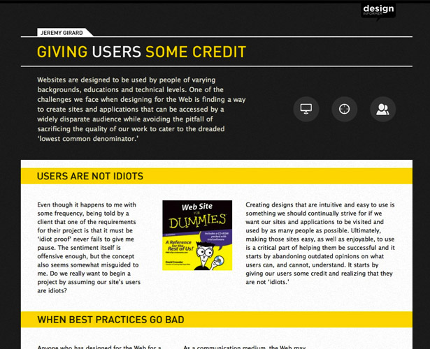 The Pros and Cons of Art-Directed Blogs designinformer users