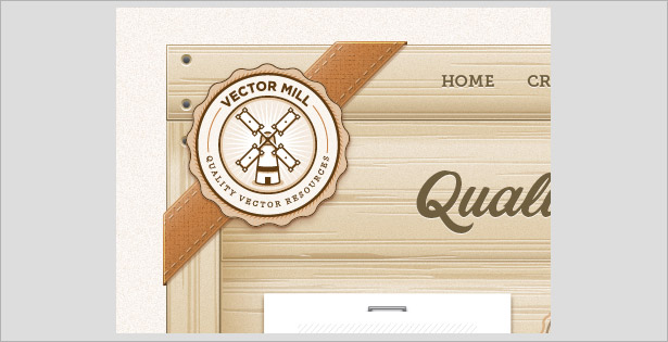 Common Elements Used in Wooden UI Design 05 wooden ui