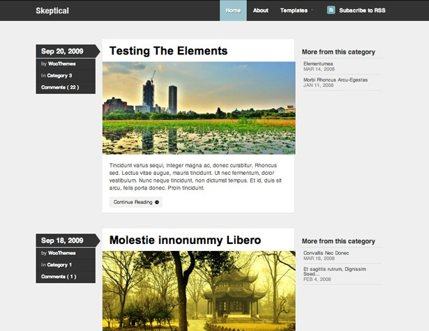 50+ New WordPress Themes: March 2011 skeptical