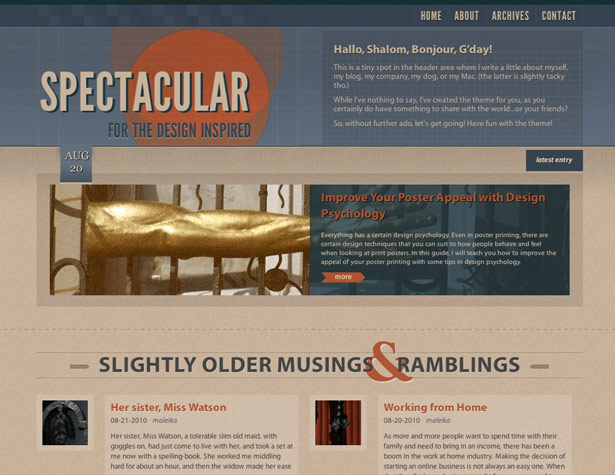 50+ New WordPress Themes: March 2011 spectacular